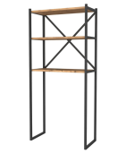 Organisateur à 3 étagères de salle de bain en métal PIN 160x66x34 cm