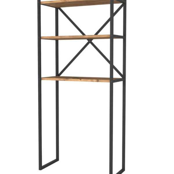 Organisateur à 3 étagères de salle de bain en métal PIN 160x66x34 cm
