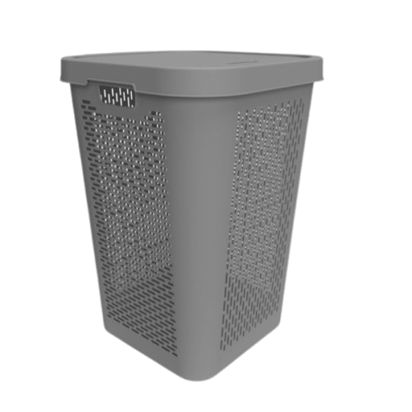 Panier à linge gris 66L