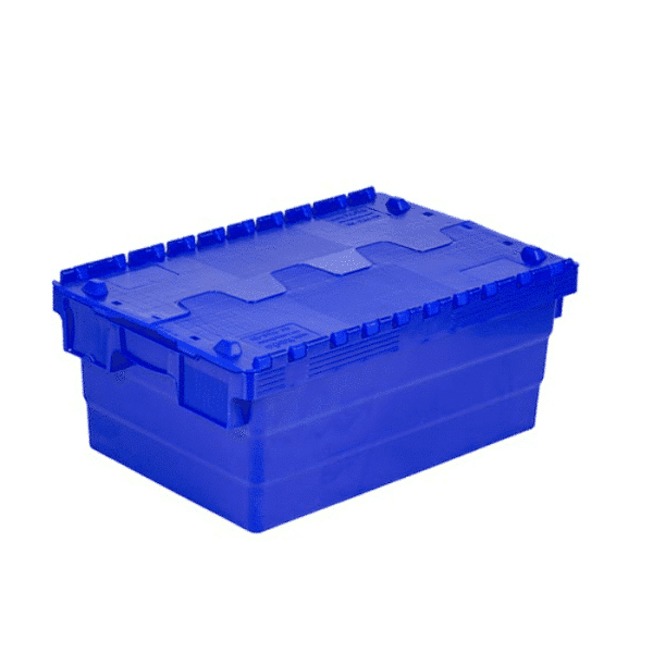Boite En Plastique Fermée 40X60X25 Cm Bleu