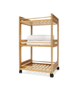 Desserte 3 niveaux en bambou 44,5 x 38 x 75 cm – Image 3