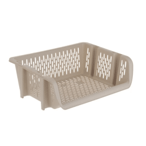 Panier De Rangement Superposable Beige 49X36X25Cm