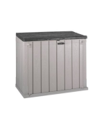 Coffre rangement de jardin résine 842 L gris