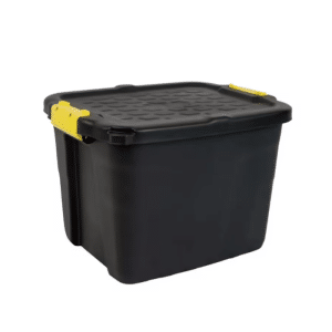 Boîte De Rangement En Plastique 42 L Noir