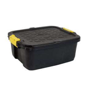 Boîte De Rangement En Plastique 24 L Noir