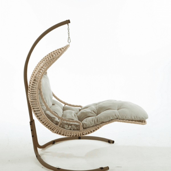 Lit suspendu brun taupe – Structure cappuccino élégante | Mr Bricolage