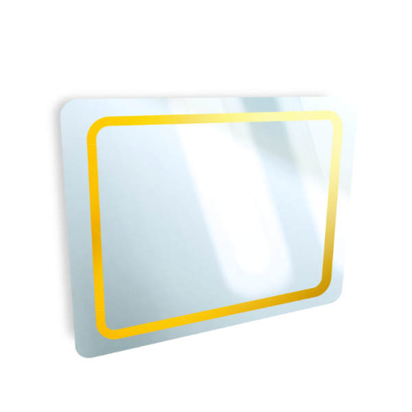 Miroir salle de bain LED 3 luminaires 80 x 60 cm
