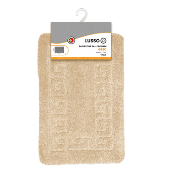 Tapis Salle De Bain Beige 80X50Cm