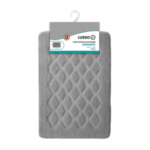 Tapis Salle De Bain Diamante Gris Clair 80X50Cm