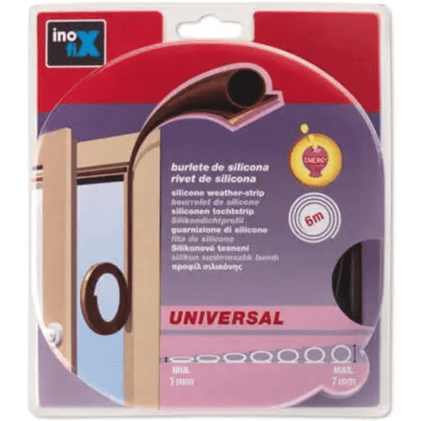Bourrelet de silicone marron 6 M