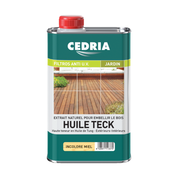 Huile De Teck Incolore Effet Miel 750 Ml