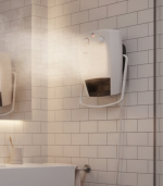 Radiateur Soufflant mural avec porte serviette 1000/2000 W