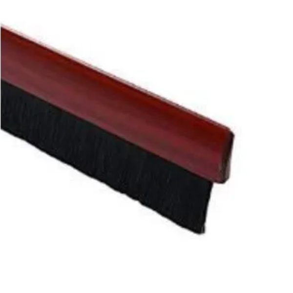 Bas de porte adhésif à brosse bois foncé 100cm