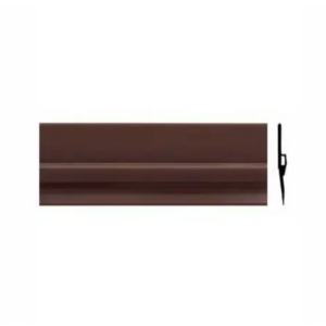 Bas de porte adhésif en PVC avec bavette marron 1 M