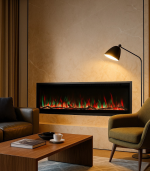 Cheminee electrique encastrable et murale 182,8x14x54,5 cm – Image 3