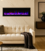 Cheminee electrique encastrable et murale 182,8x14x54,5 cm – Image 5