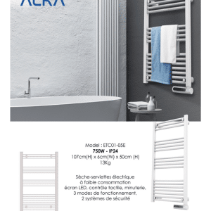 Sèche Serviettes Électrique 750 W