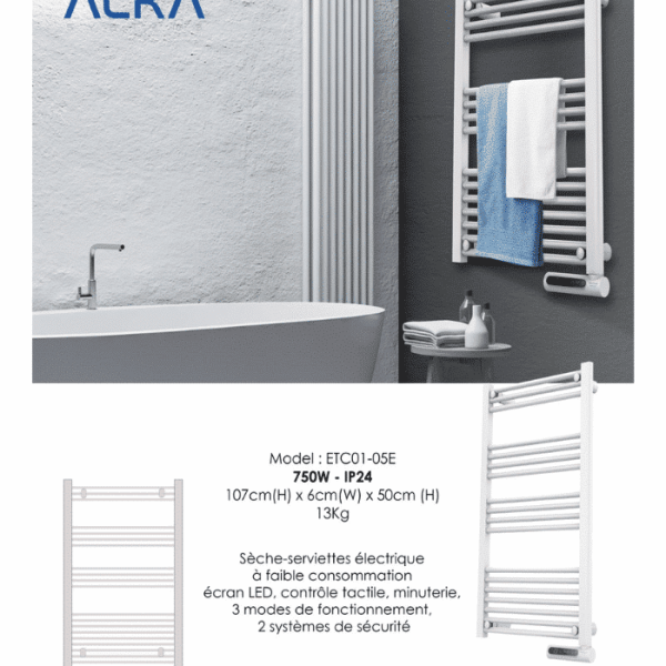 Sèche Serviettes Électrique 750 W