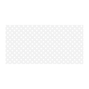 Panneau Treillis 1X2M Motif Losange Pvc Blanc
