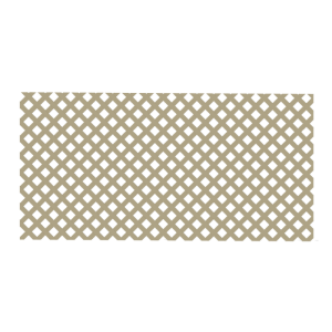 Panneau Treillis 1X2M Motif Losange Pvc Adobe