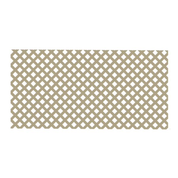 Panneau Treillis 1X2M Motif Losange Pvc Adobe