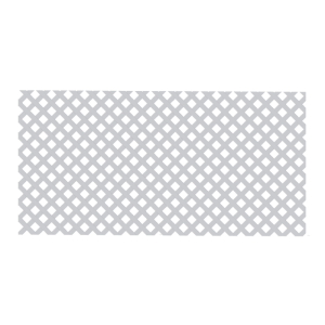 Panneau Treillis 1X2M Motif Losange Pvc Gris