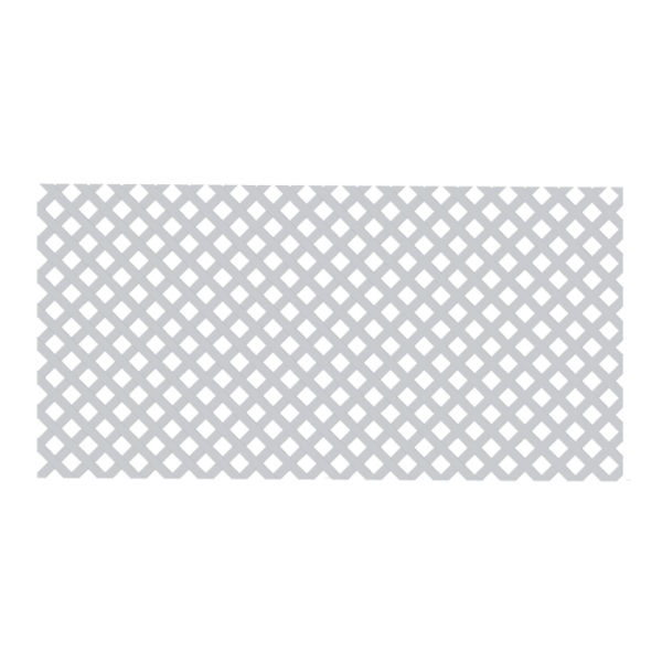 Panneau Treillis 1X2M Motif Losange Pvc Gris