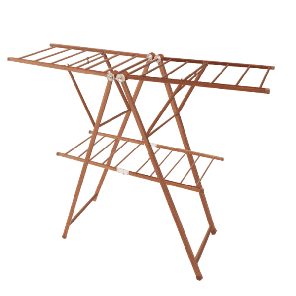 Sèche-linge lusso 168x60x118 cm en aluminium effet bois