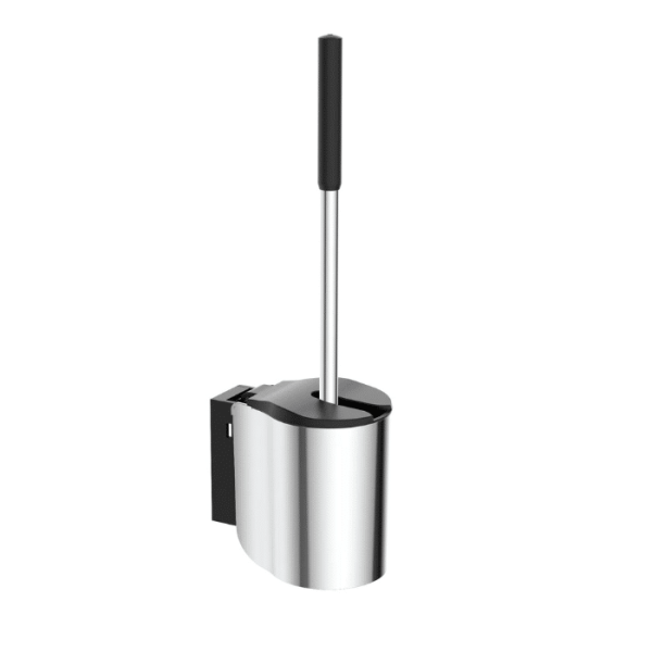 Brosse Wc Avec Support Lusso Silver Argenté