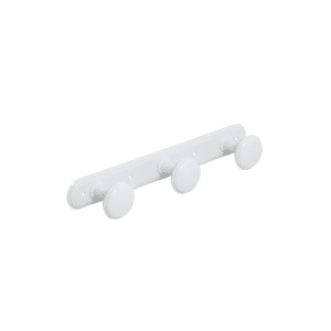 Porte-Manteau Acier 3 Supports Blanche