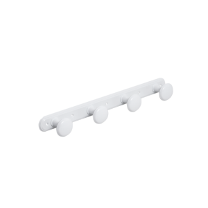 Porte-Manteau Acier 4 Supports Blanche