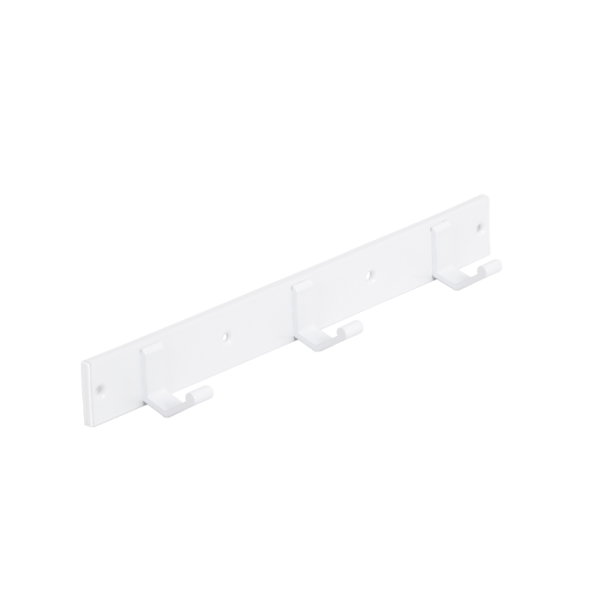 Porte-Manteau Aluminium 3 Supports Simple Blanche