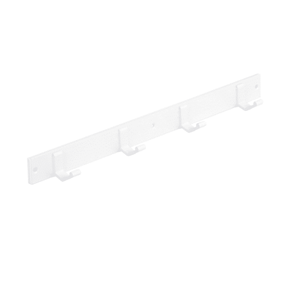 Porte-Manteau Aluminium 4 Supports Simple Blanche