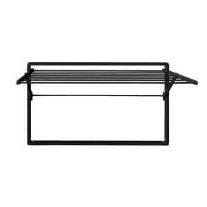 Sèche-linge mural Lusso 1 Niveau 80x39,5x47,5 cm avec revêtement carbone noir