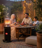 Chauffage à gaz d’extérieur lounge 11000 W noir mat