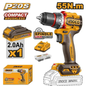 Visseuse Sans Fil 20V Sans Balais – Avec Batterie + 47 Accessoires