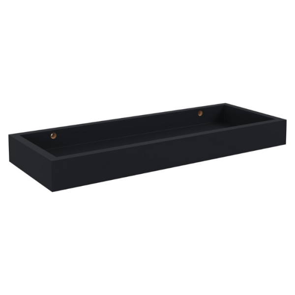 Étagère Structure Mdf Finition Pvc Creuse Noir