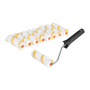 Set De 9 Mini Rouleaux En Polyester Avec Poignée 10 Cm