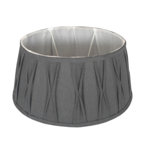 Chapeau pour abat-jour riva drum gris 30cm