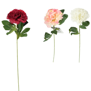 Fleur oeillet artificielle simple  50 cm