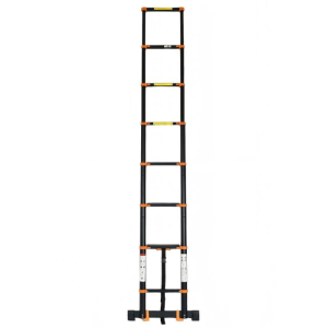 Échelle télescopique VAROX 3.1 m en aluminium noir 8 marches
