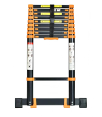 Échelle télescopique VAROX 3.9 m en aluminium noir  10 marches – Image 2