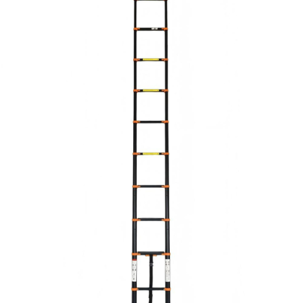 Échelle télescopique en aluminium 3.9 m  10 marches  noir varox