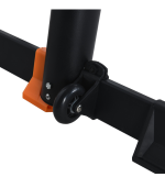 Échelle télescopique double VAROX 2.85+2.85 m en aluminum noir et orange 7+7 marches – Image 6