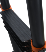 Échelle télescopique double VAROX 2.85+2.85 m en aluminum noir et orange 7+7 marches – Image 2