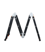 Échelle multifonction VAROX 4x3 marches en aluminum noir – Image 2