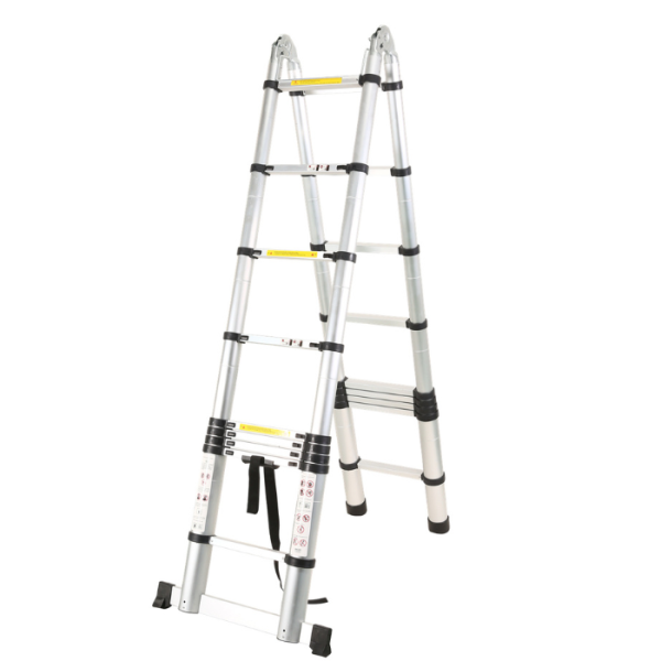 Échelle multifonction télescopique en aluminum  5,6 m  9+9 marches varox