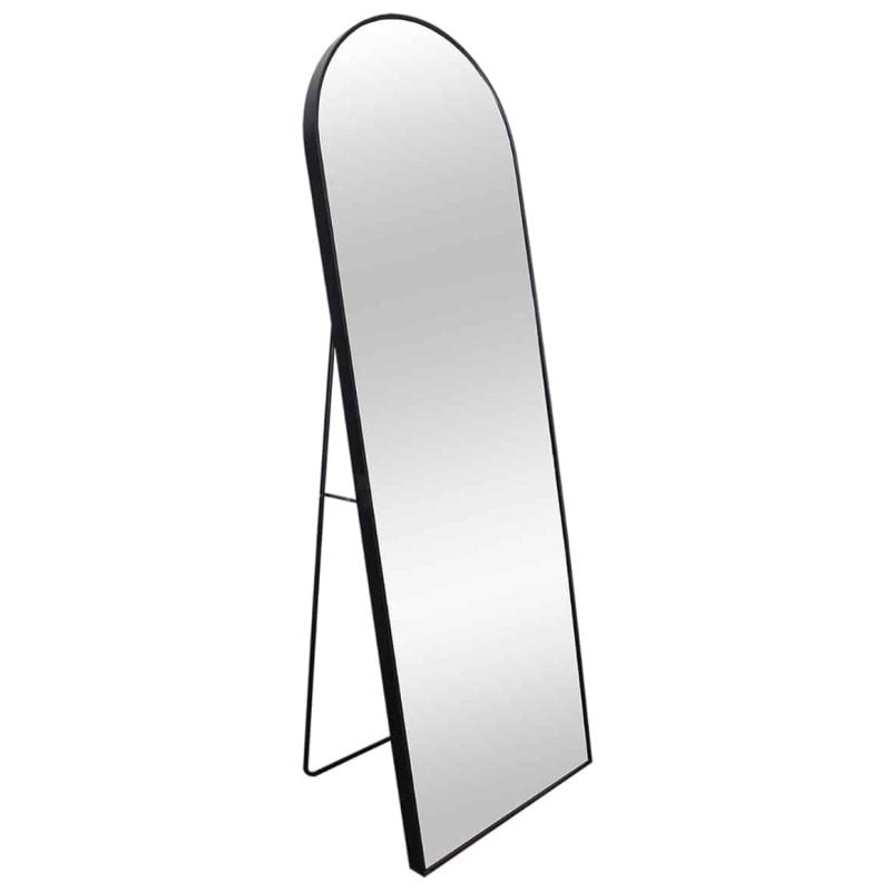 980069 Miroir sur pied noir 160 cm – Image 1