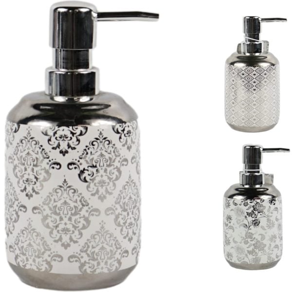 Distributeur De Savon Silver 17 Cm 3 Assorti