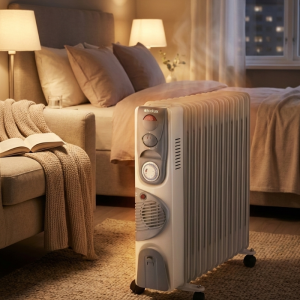 Radiateur à huile 13 éléments avec ventillateur turbo  ECOLUX